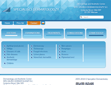 Tablet Screenshot of dermatolodzy.com.pl